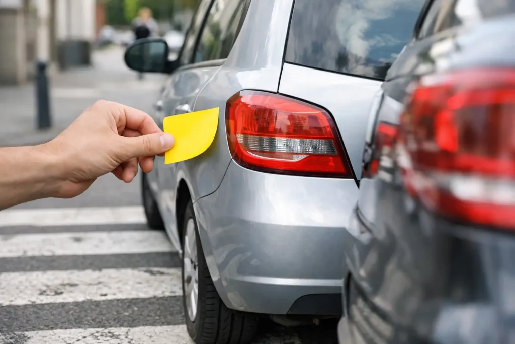 Sticker voiture mal garée : utile ou risqué ?