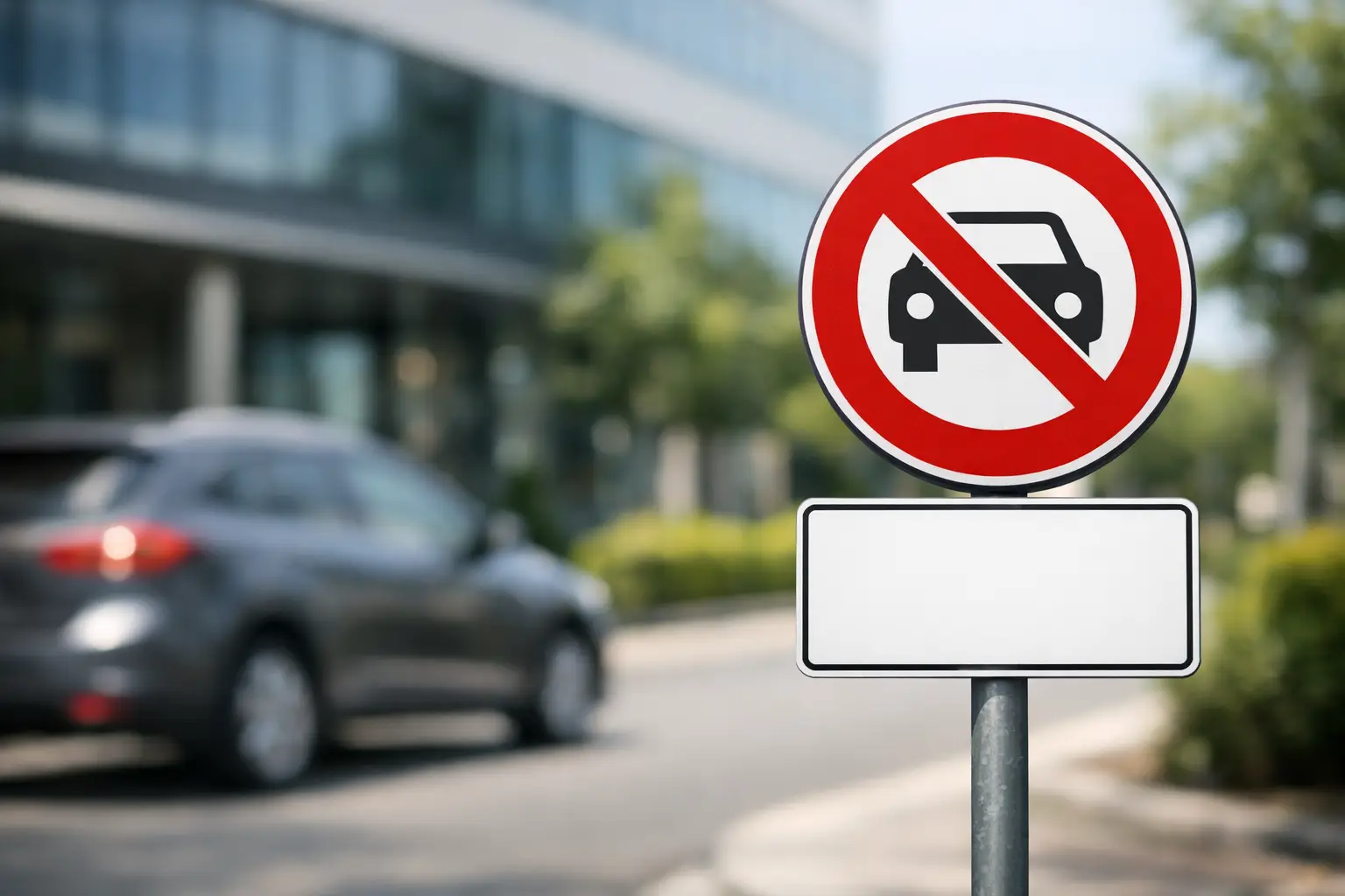 Panneau d’interdiction de stationner personnalisable