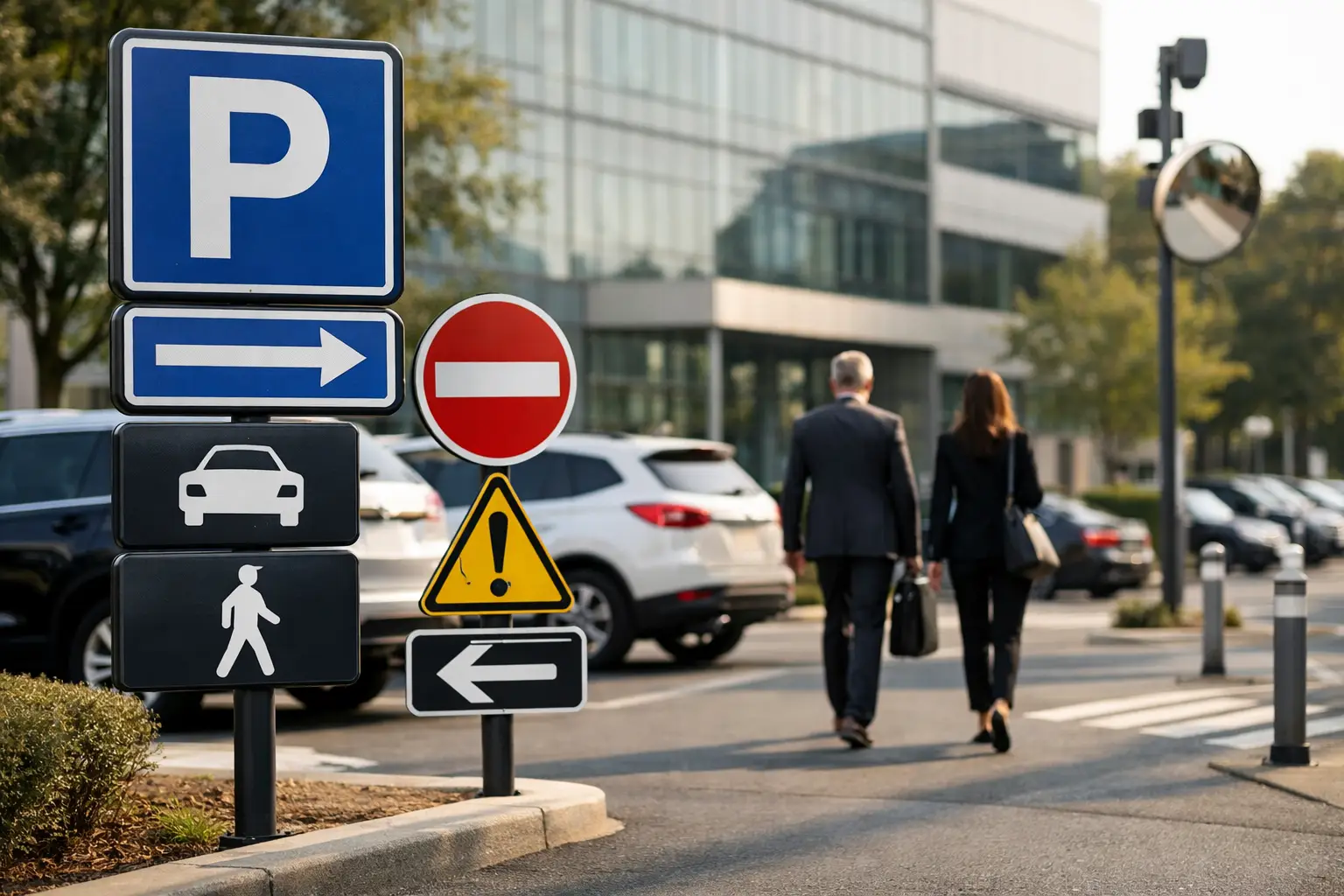 Guide affichage parking entreprise et signalisation