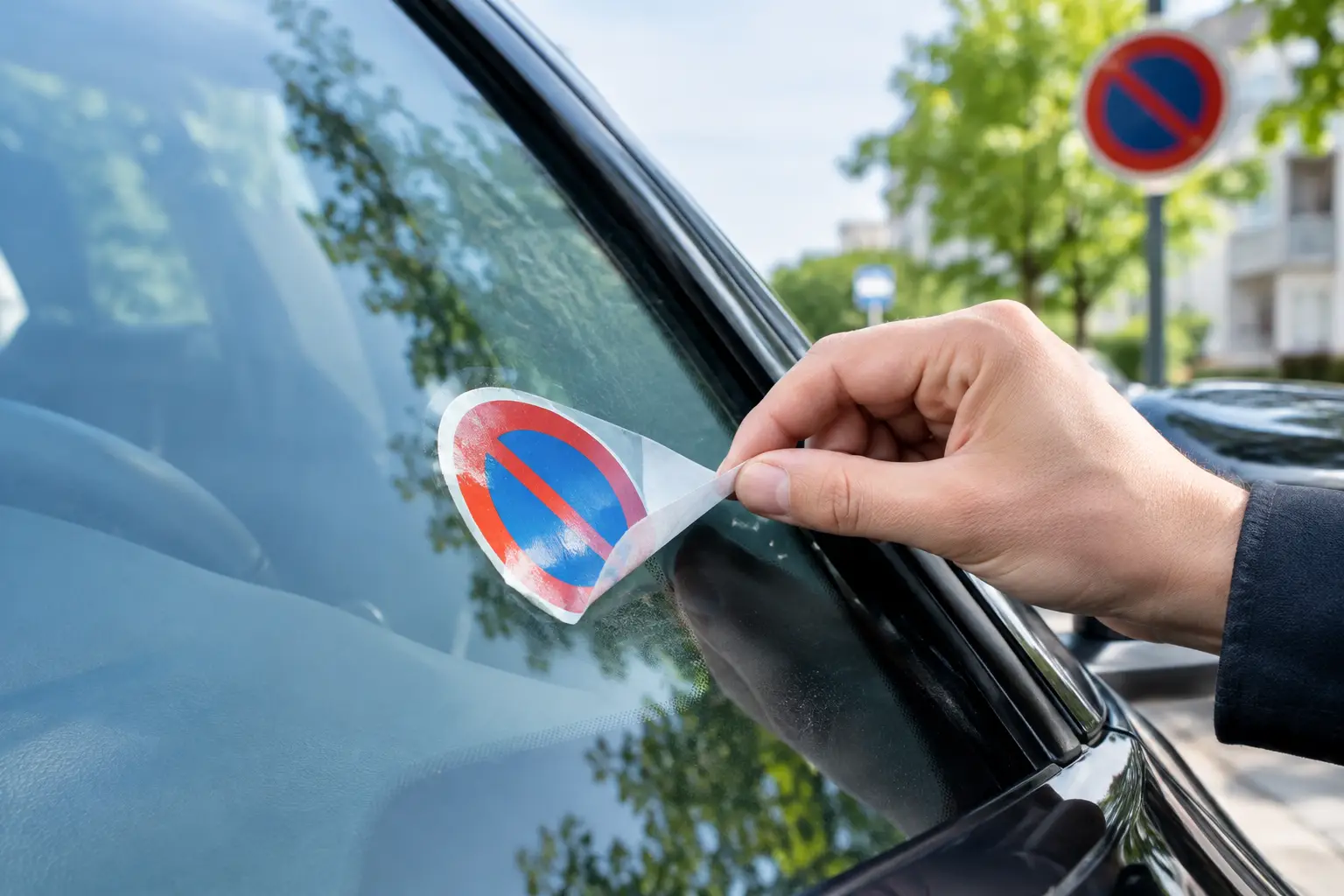 Retirer un autocollant pare-brise sans dégâts
